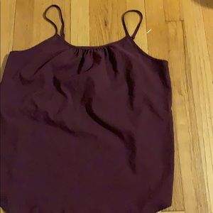 maroon blouse tank
